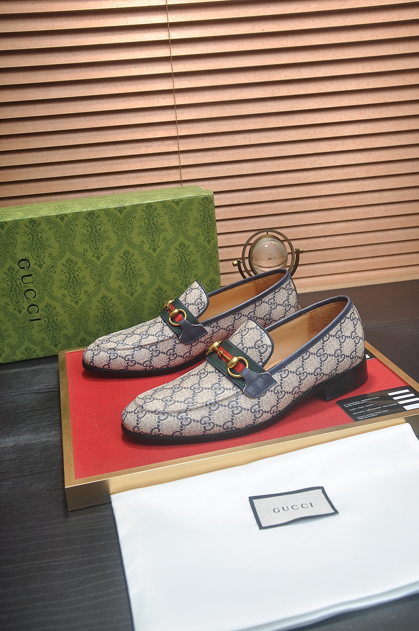 men's Gucci leather shoes-GG6918A